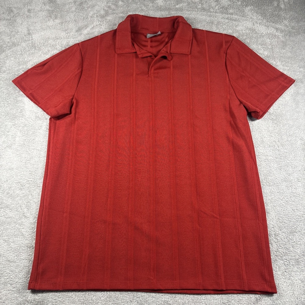 Asos Men's Dark Orange Polo Shirt Size 2XL Tall